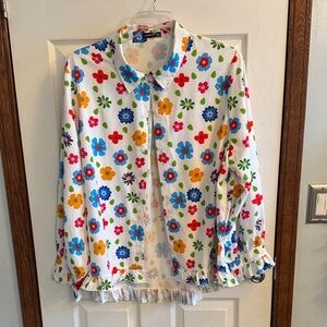 Izuria Floral Print Blouse 3XL